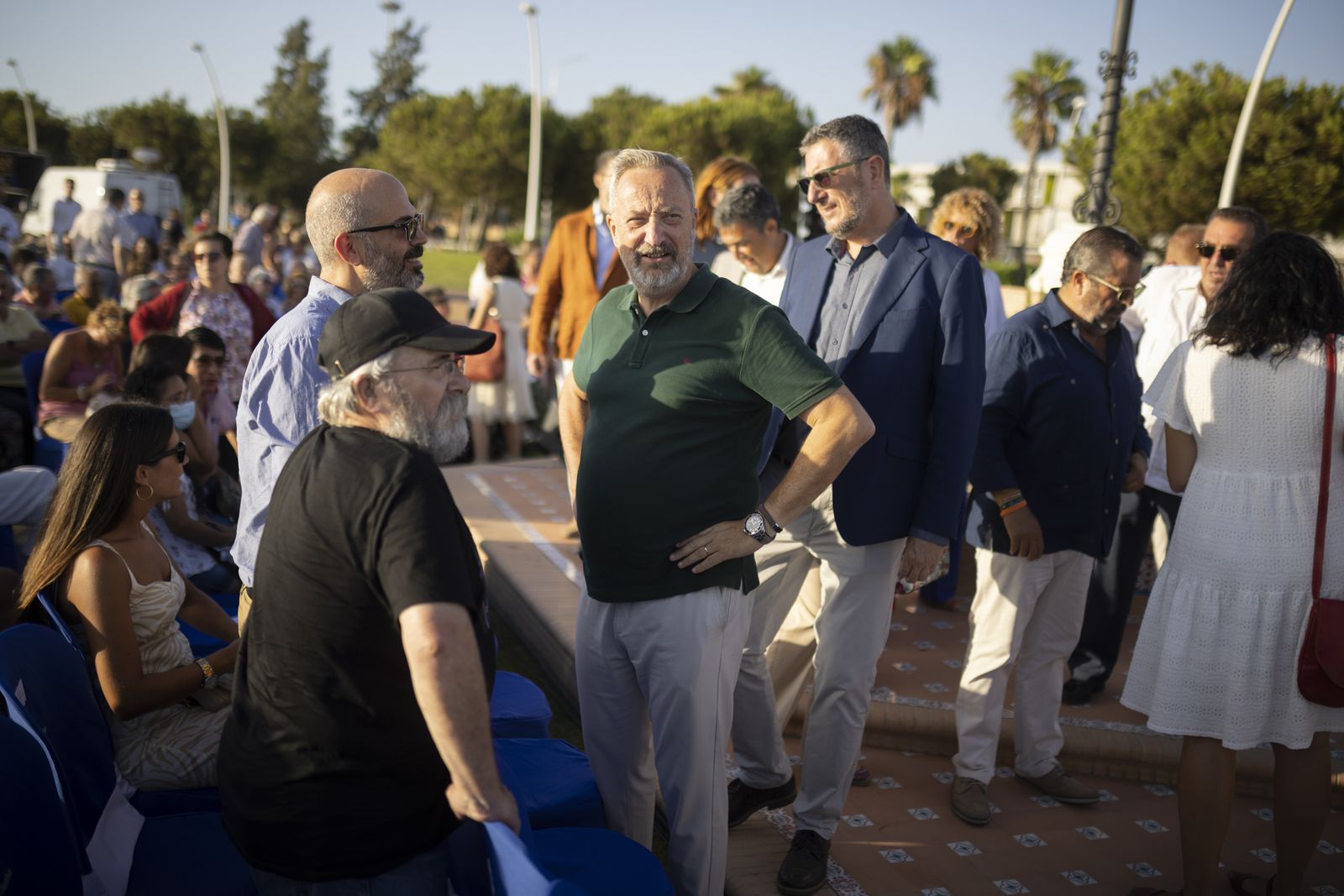 Imágenes de la inauguración De la Fuente de las Naciones en el Paseo de la Ría