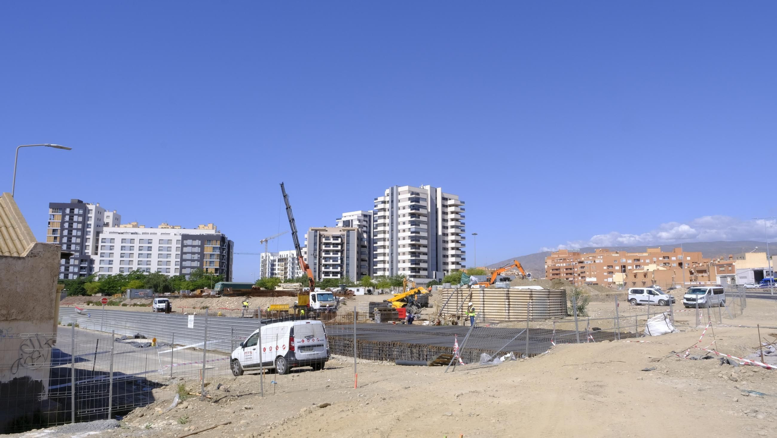 Las obras del soterramiento en Almería, en imágenes
