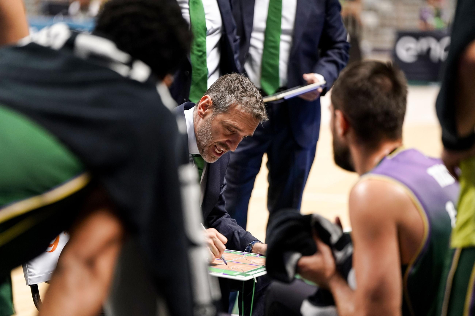 Tiempo muerto del Unicaja.