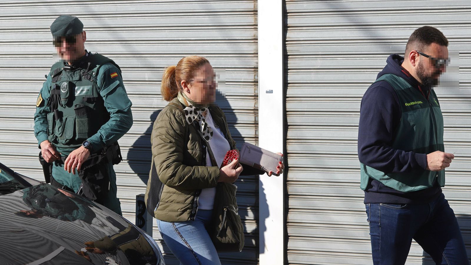 Fotos de los registros de la Guardia Civil en La Línea