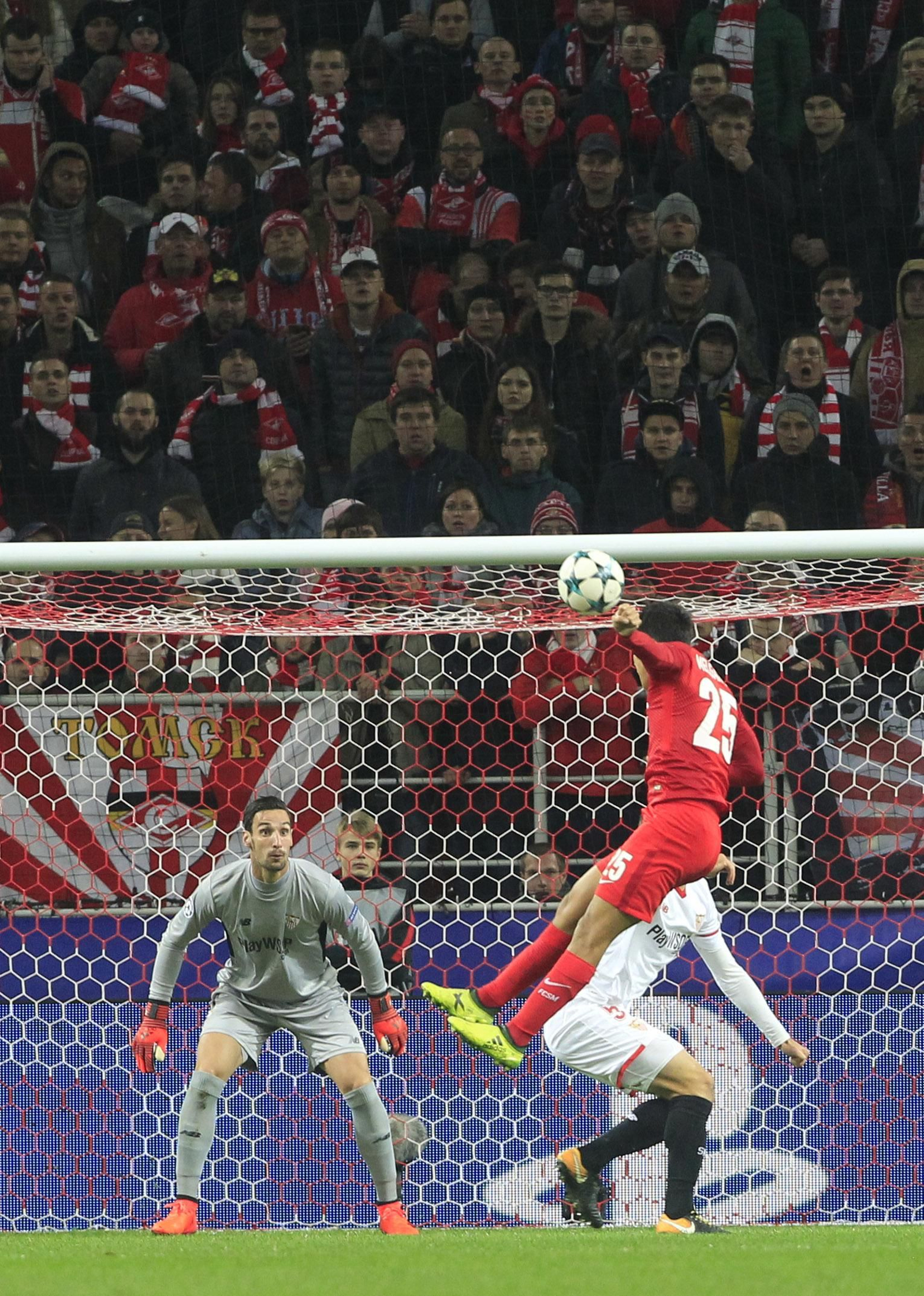 Las imágenes del Spartak de Moscú-Sevilla