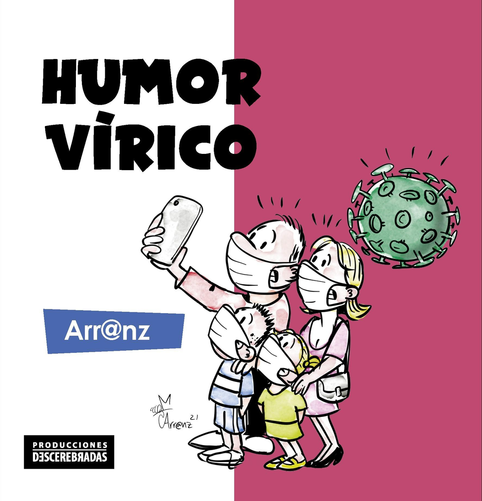 Portada del libro de  viñetas 'Humor vírico'.
