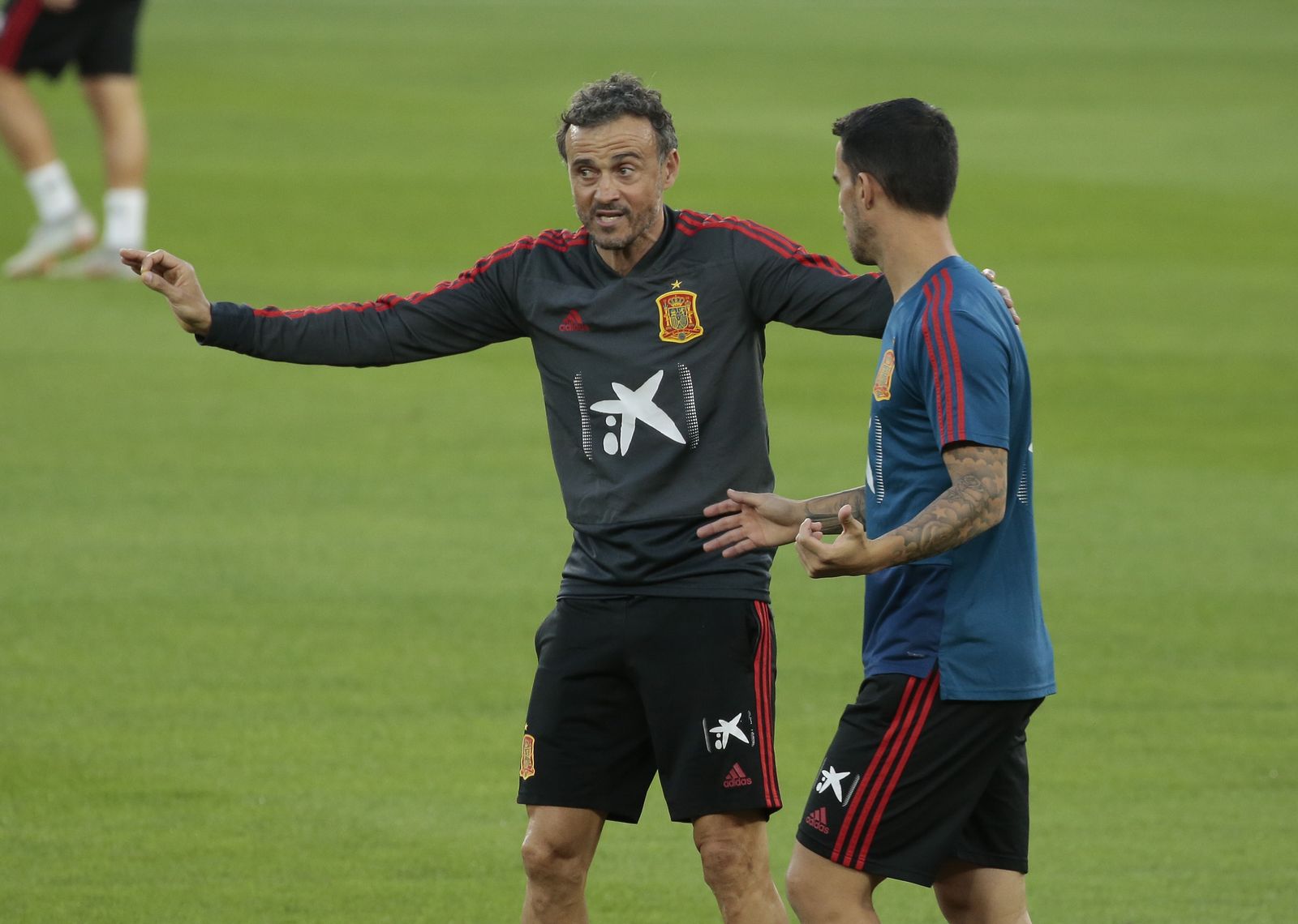 Las imágenes del entrenamiento de España en el Benito Villamarín