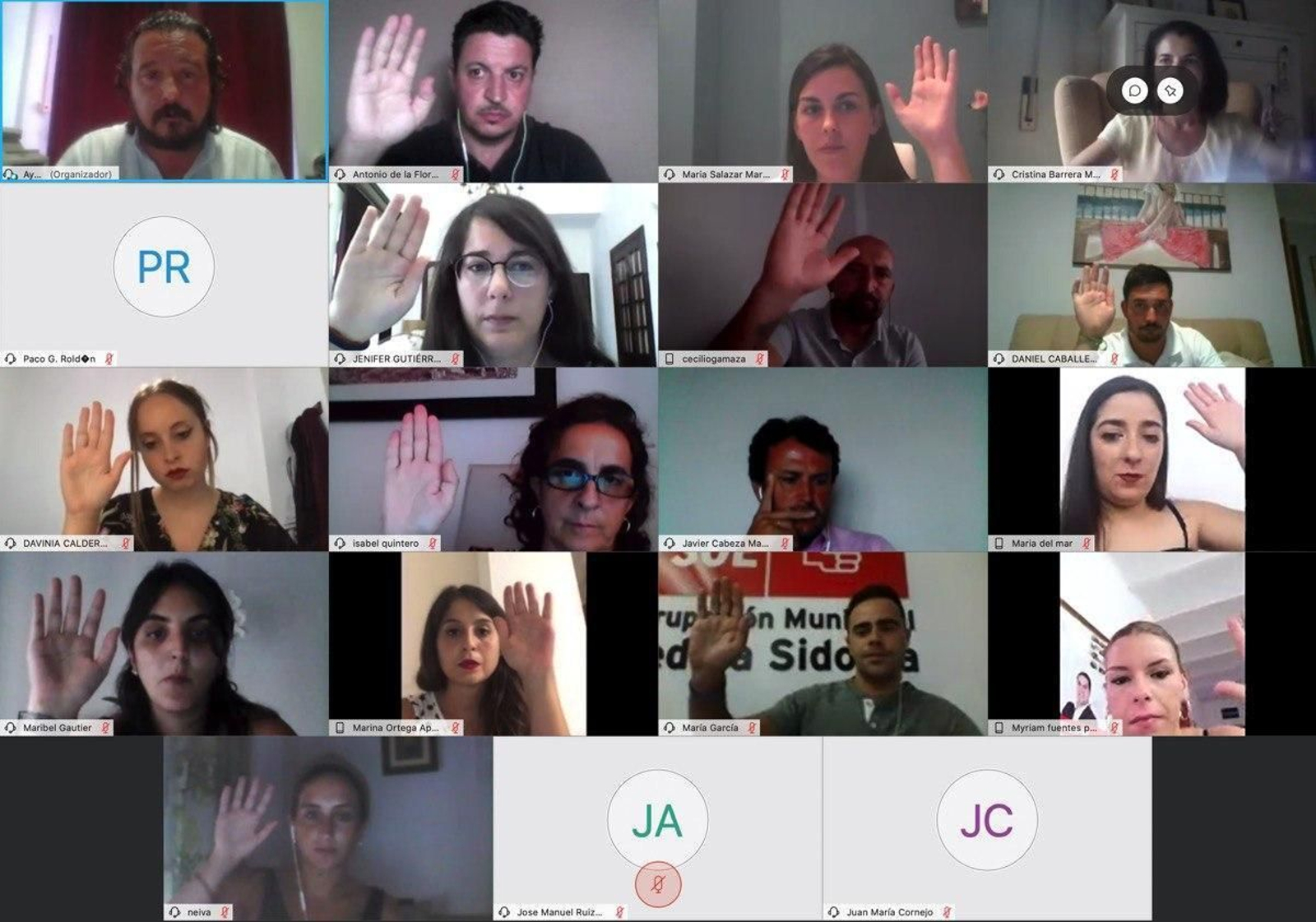 La sesión plenaria de la Corporación se celebró de manera telemática.