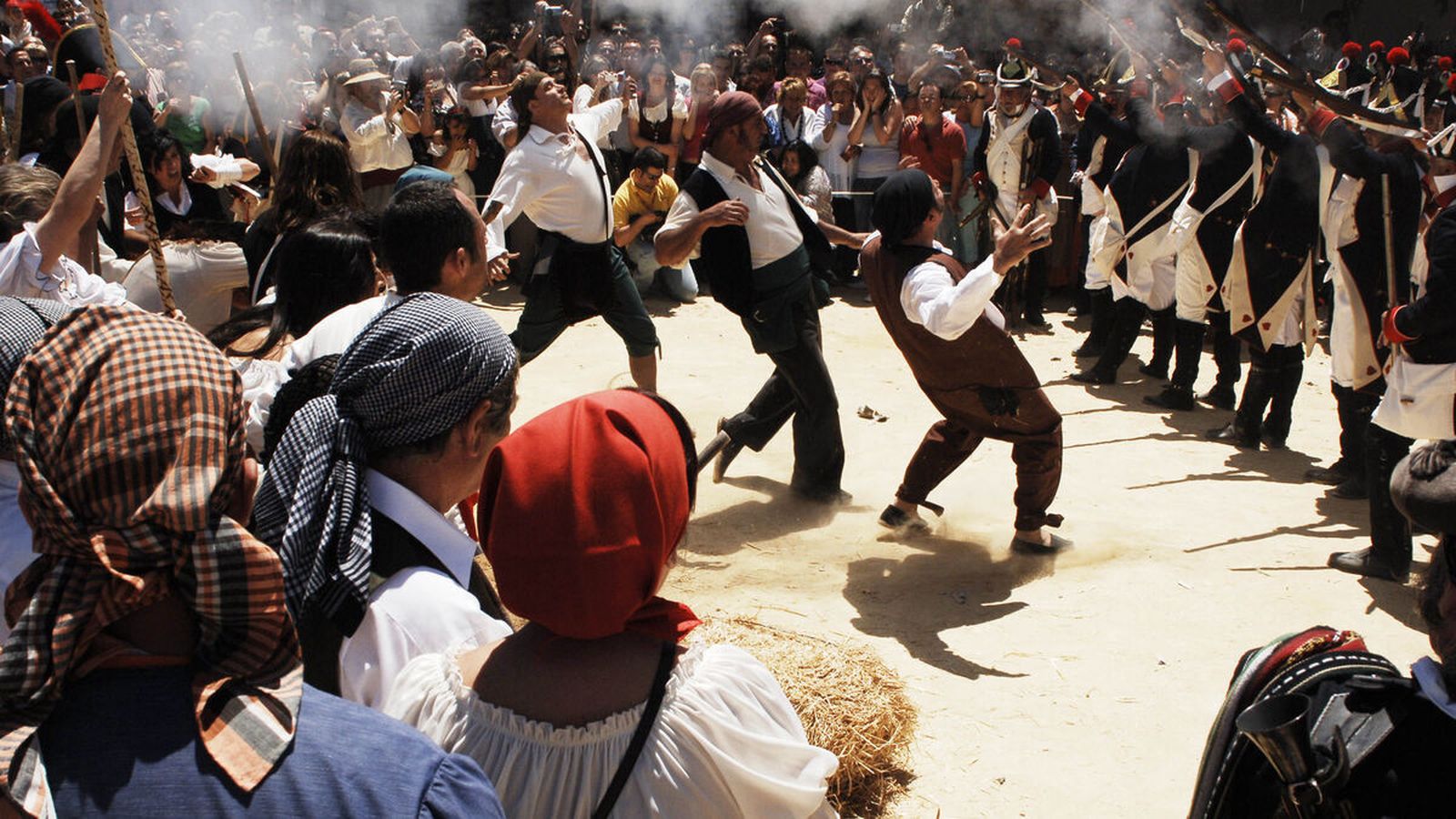 Uno de los momentos de la recreación en años anteriores