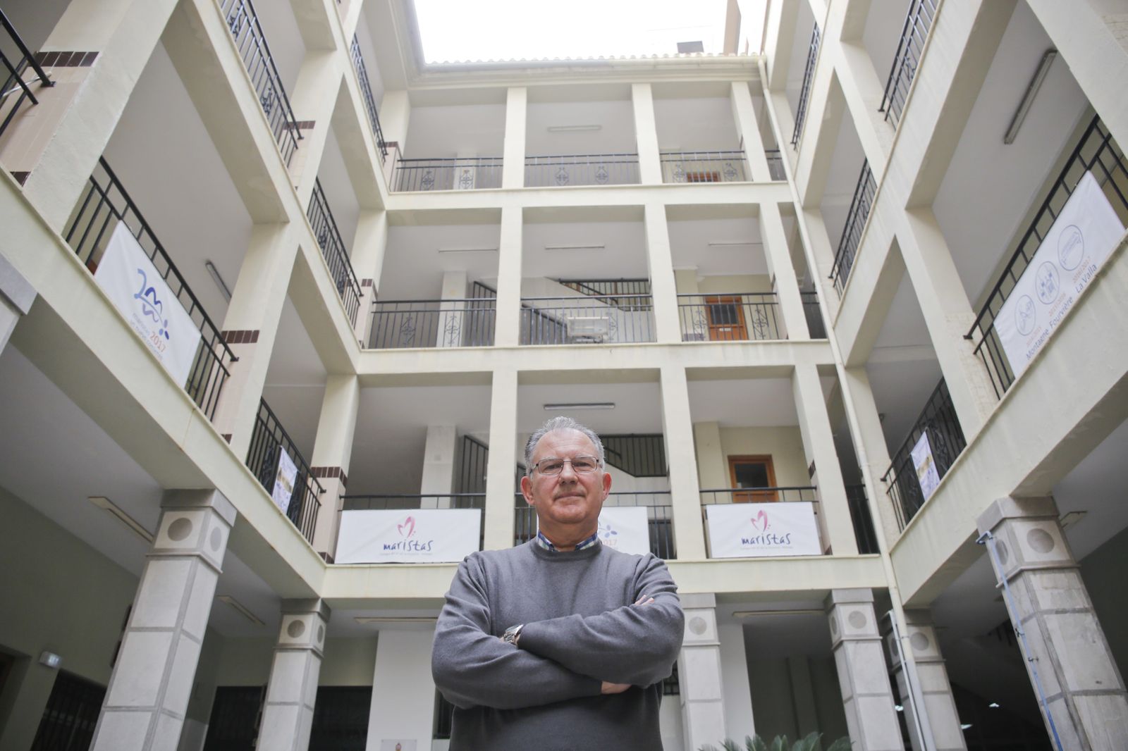 José Francisco Naranjo Bandera en el colegio de los Maristas.