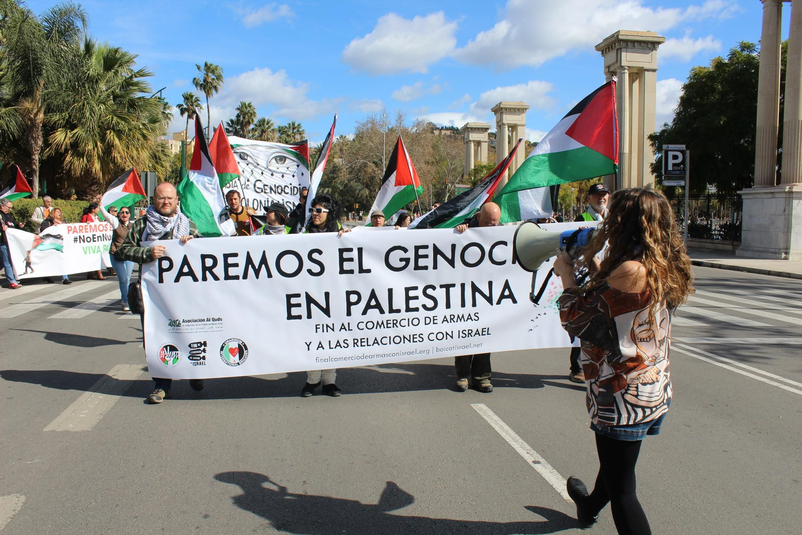 Protesta en Málaga contra la guerra en Gaza