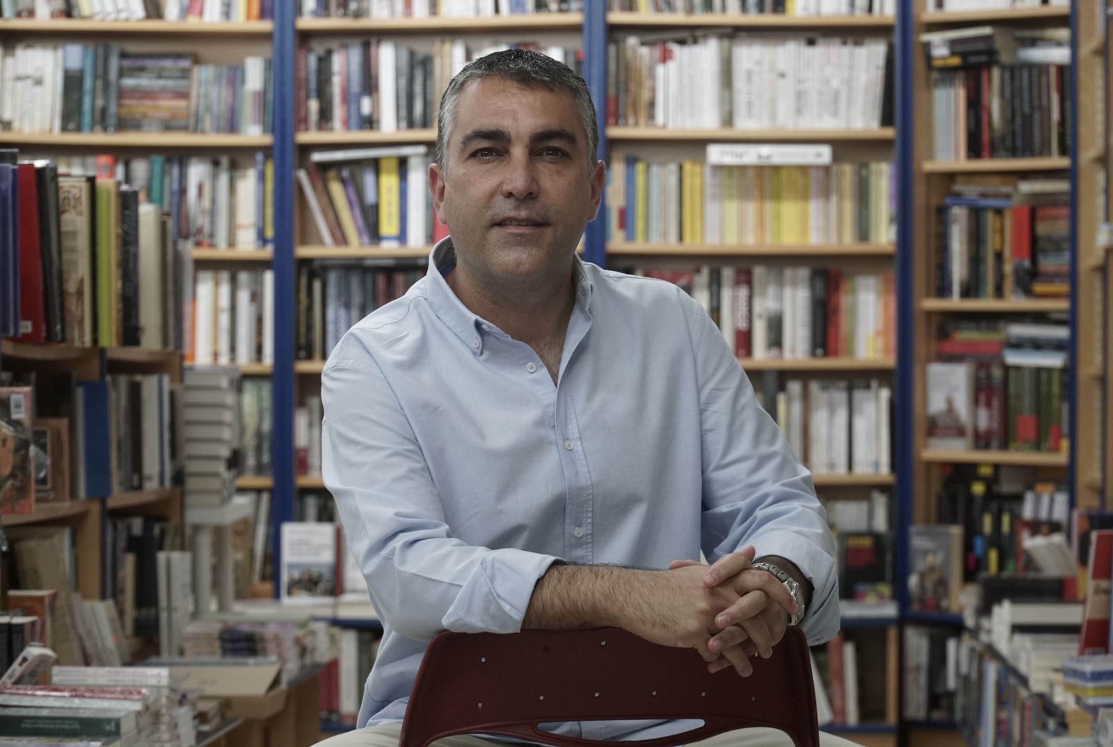 Jorge Andrada, profesor de LCL en el Colegio Ntra. Sra. del Rosario en Triana, participa en el encuentro 'Enredados en la incomunicación'.