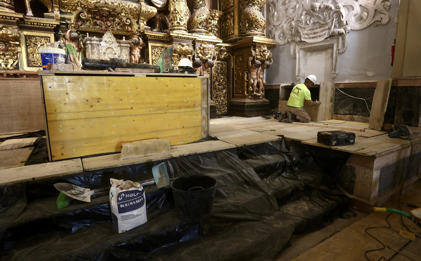 Obras en la Iglesia de La Caridad
