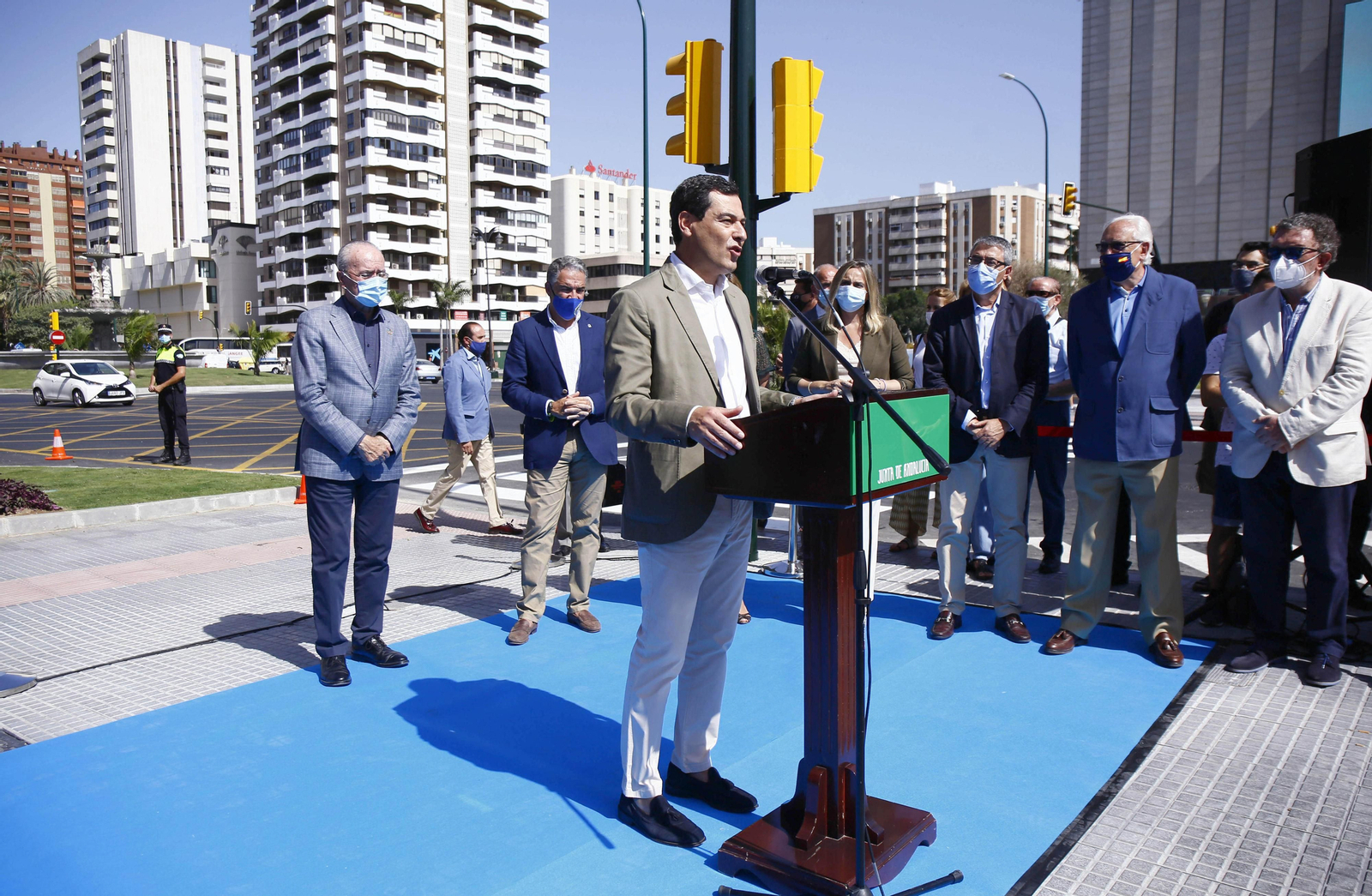 Fotos de la reinauguración de la avenida de Andalucía de Málaga, libre de obras 10 años después