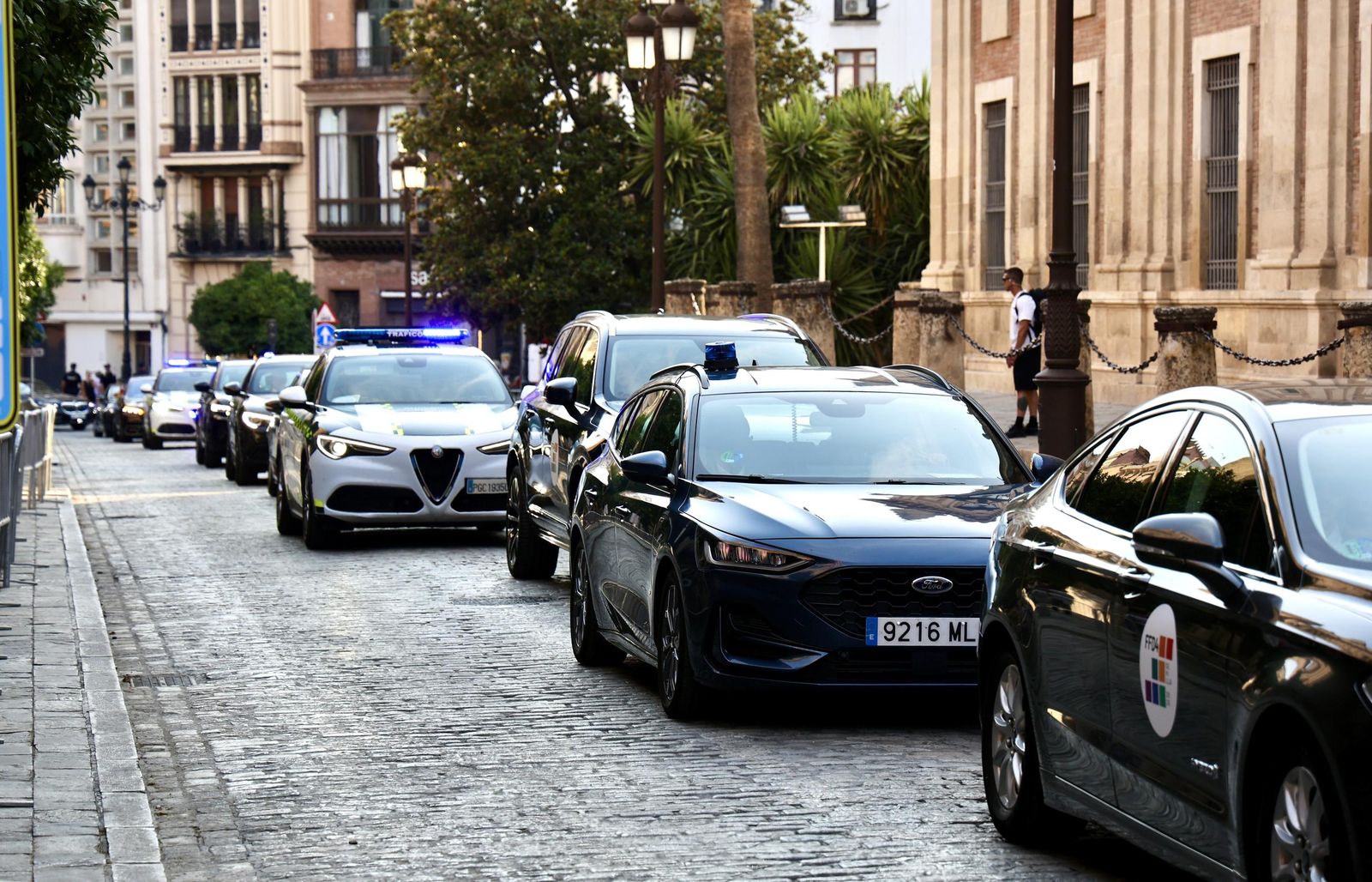 LLegada de los mandatarios de la ONU a la cena en el Alcázar