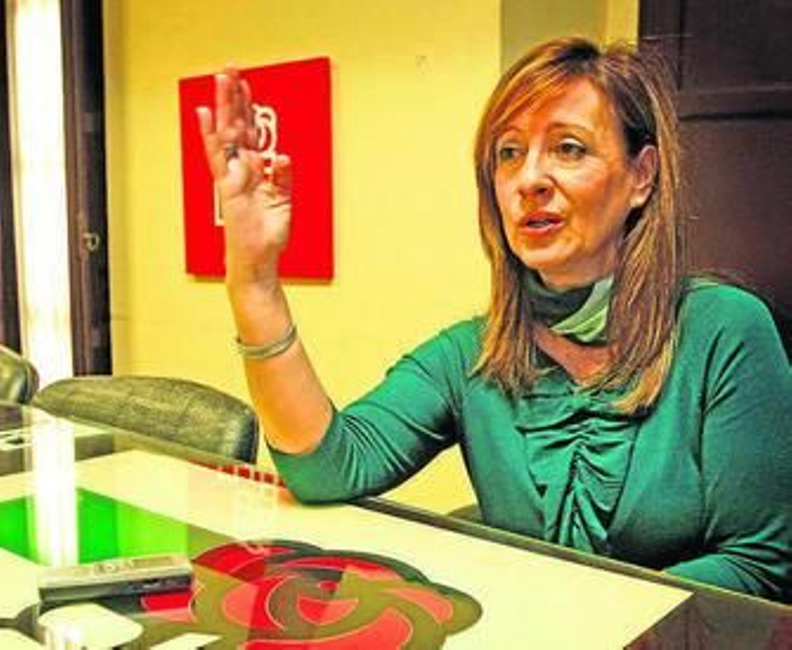 Pilar Sánchez, en una comparecencia.