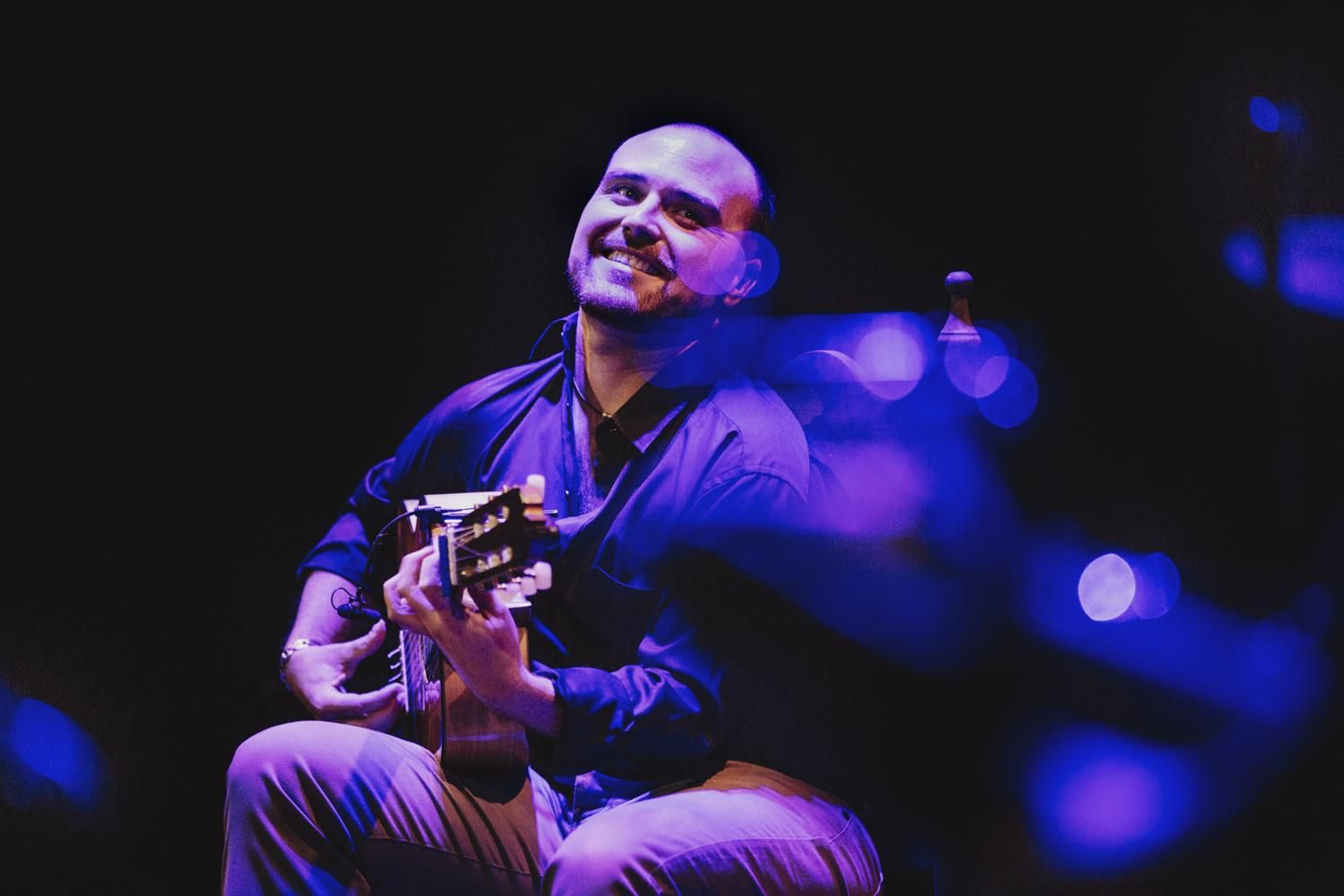 Santiago Lara, en su recital en el Turina.