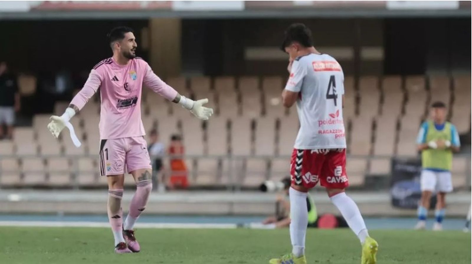 Ángel de la Calzada, en un partido con el Xerez Deportivo