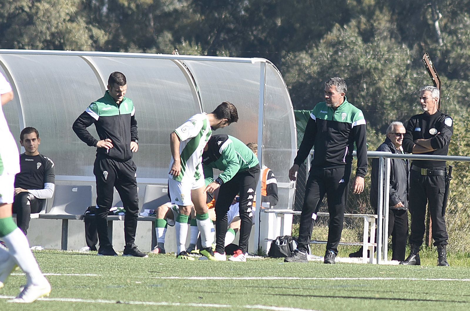 Juan Marrero, técnico del filial, en un partido de esta temporada