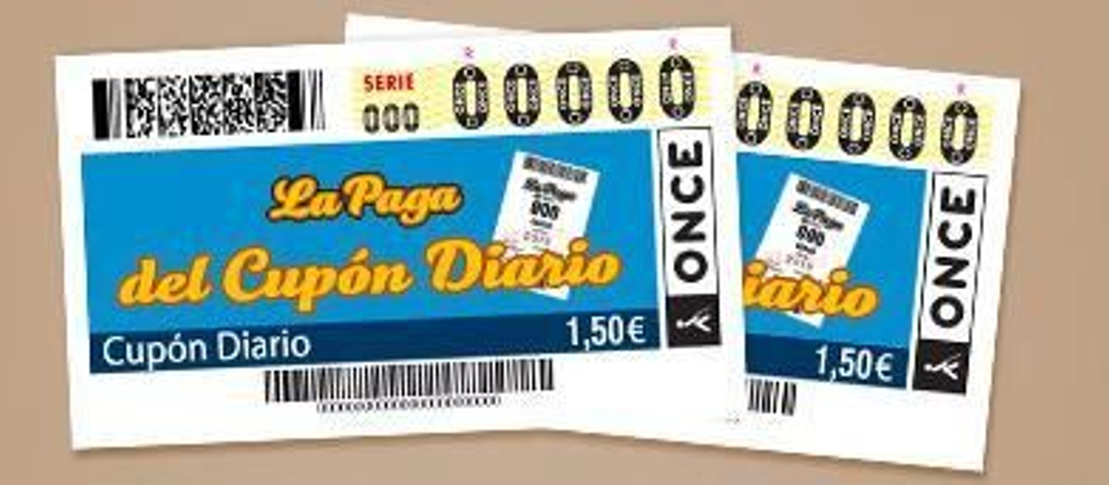 El cupón diario de la ONCE. El cupón diario de la ONCE.