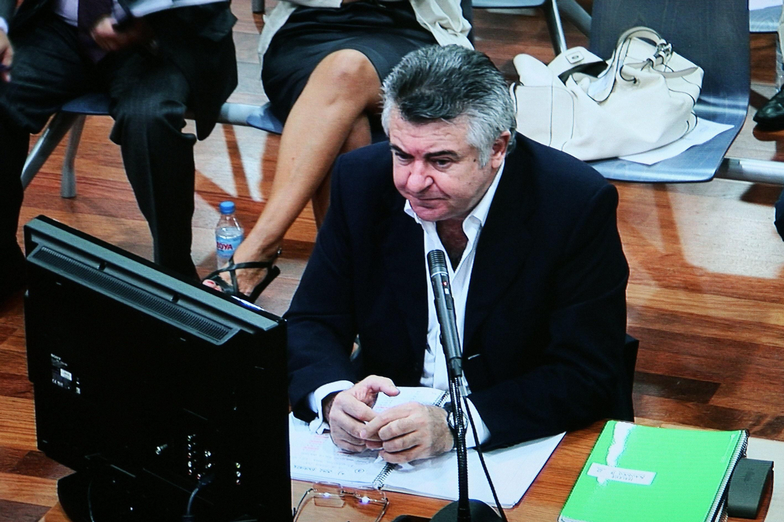 Juan Antonio Roca durante una sesión del caso Malaya.