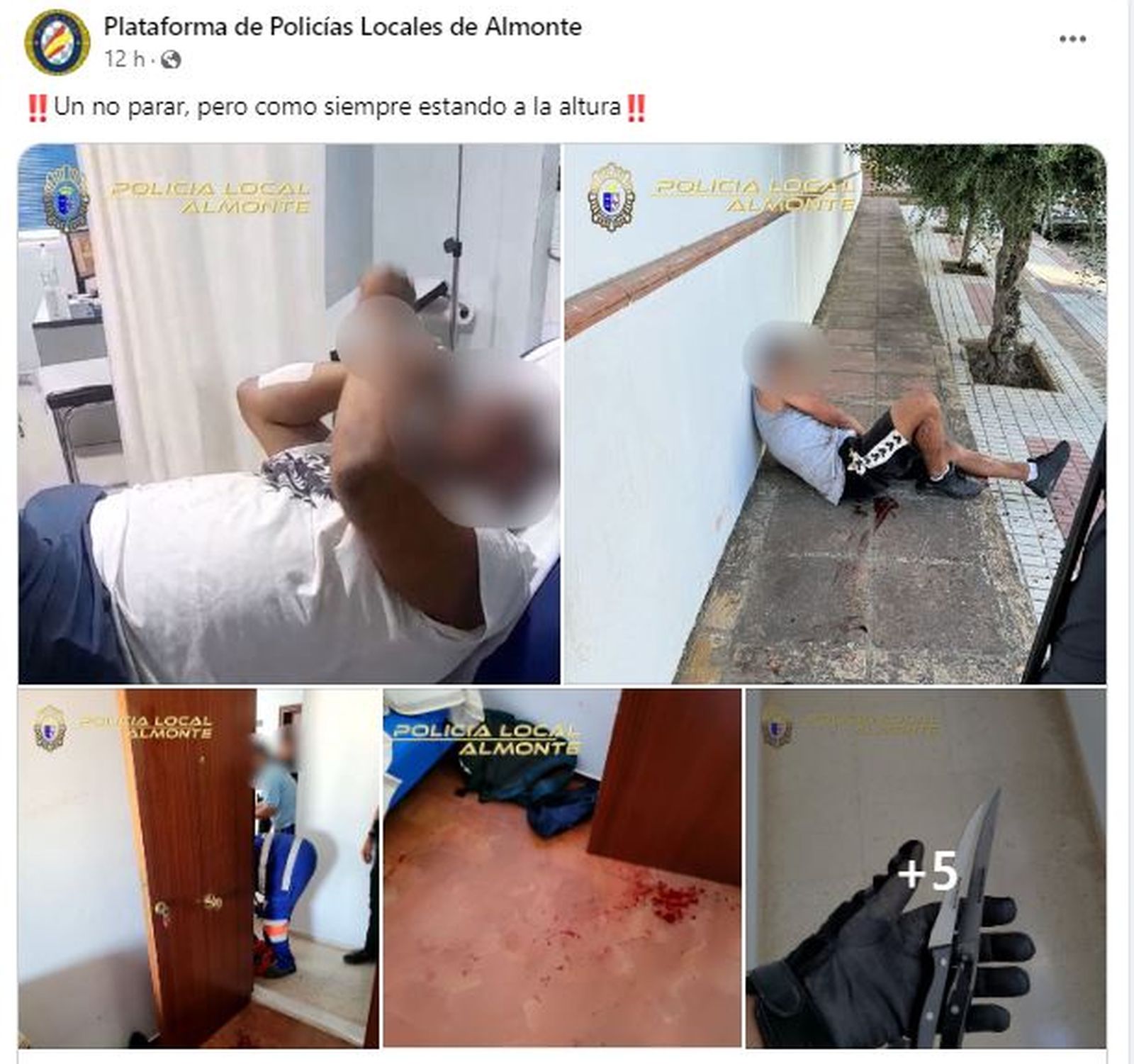 La publicación compartida por la Policía Local de Almonte.