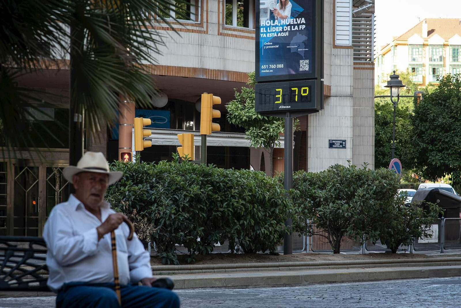 El termómetro de la capital marcó ayer los 37 grados.