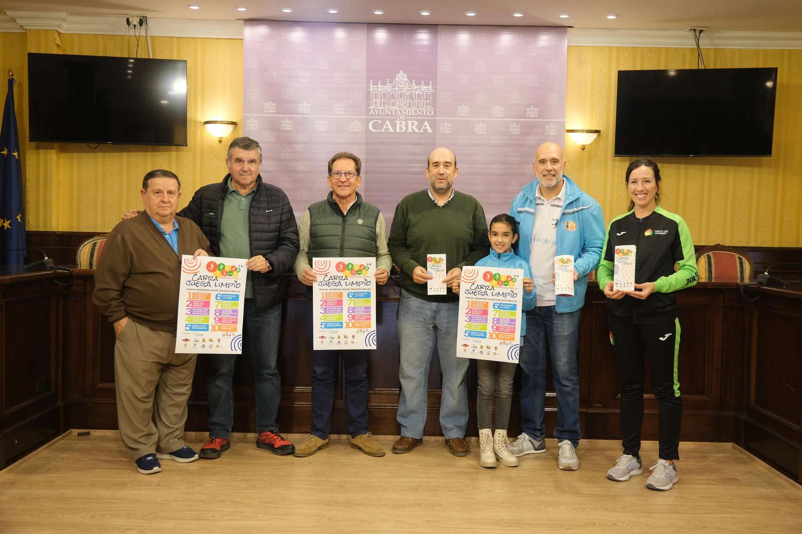 Presentación de la campaña 'Cabra juega limpio'. Presentación de la campaña 'Cabra juega limpio'.