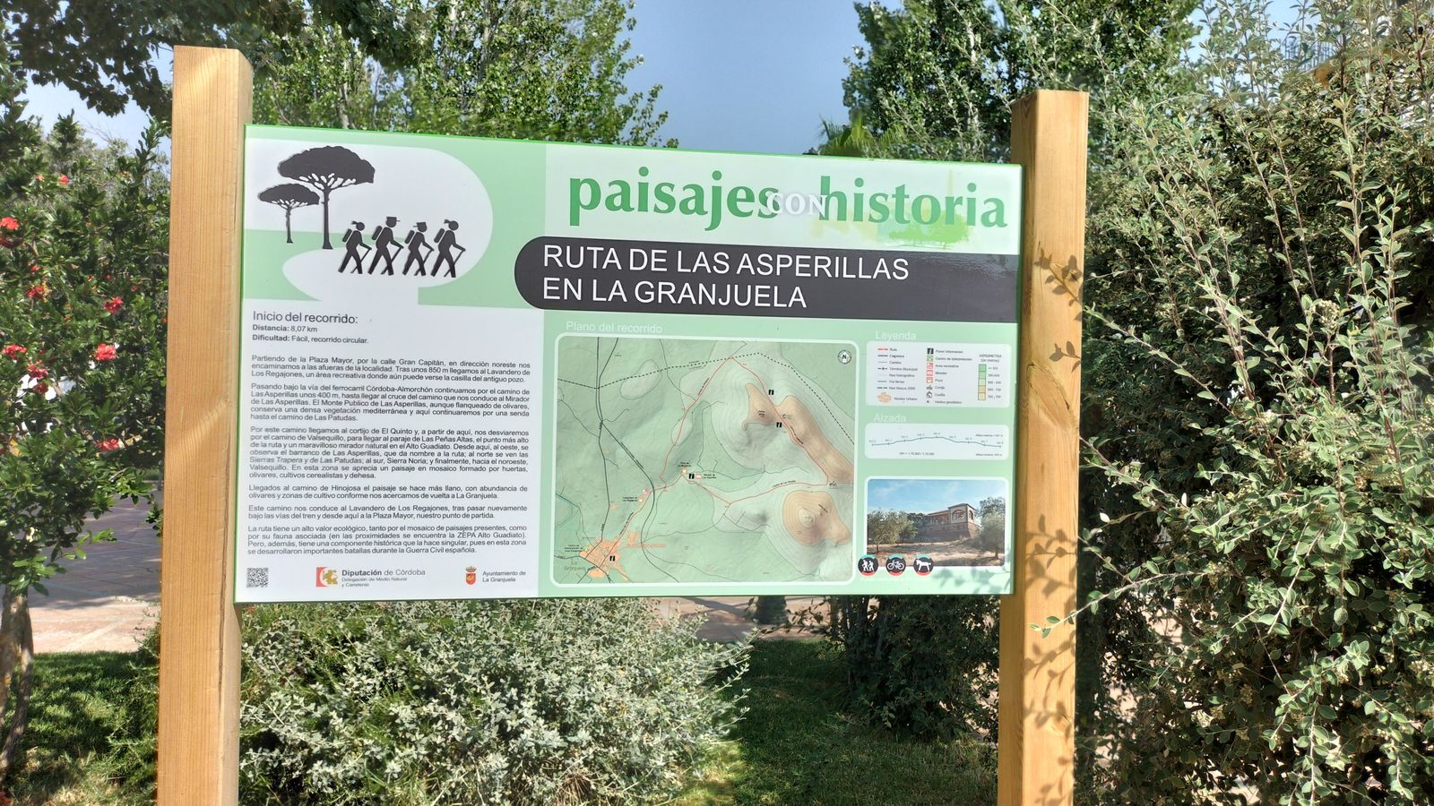 Señalización de la Ruta de Las Asperillas.