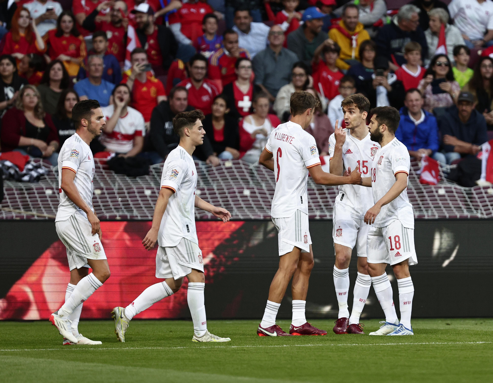 El Suiza - España de la Nations League, en imágenes