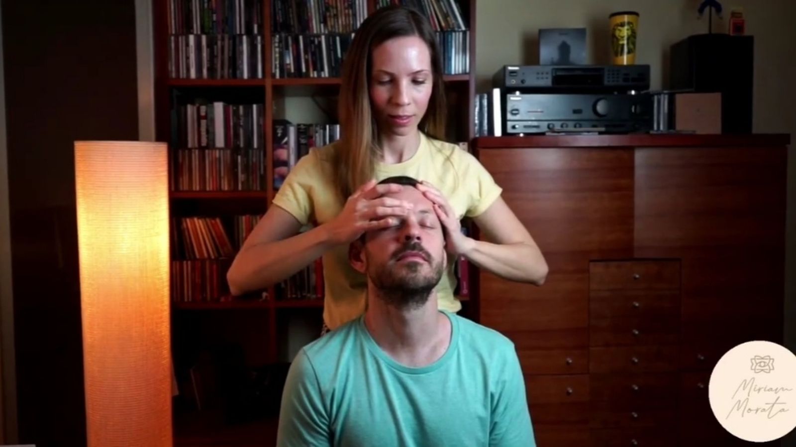Uno de los directos de masaje de Miriam Morata.