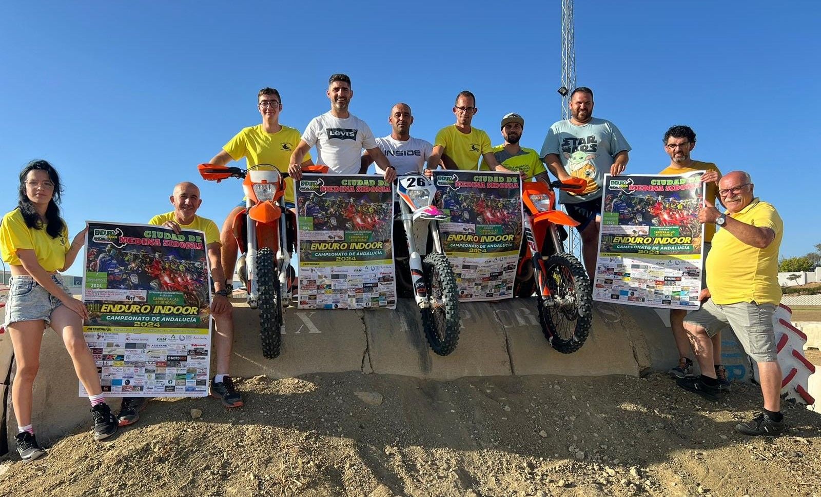 Imagen de la curiosa presentación en el circuito asidonense.