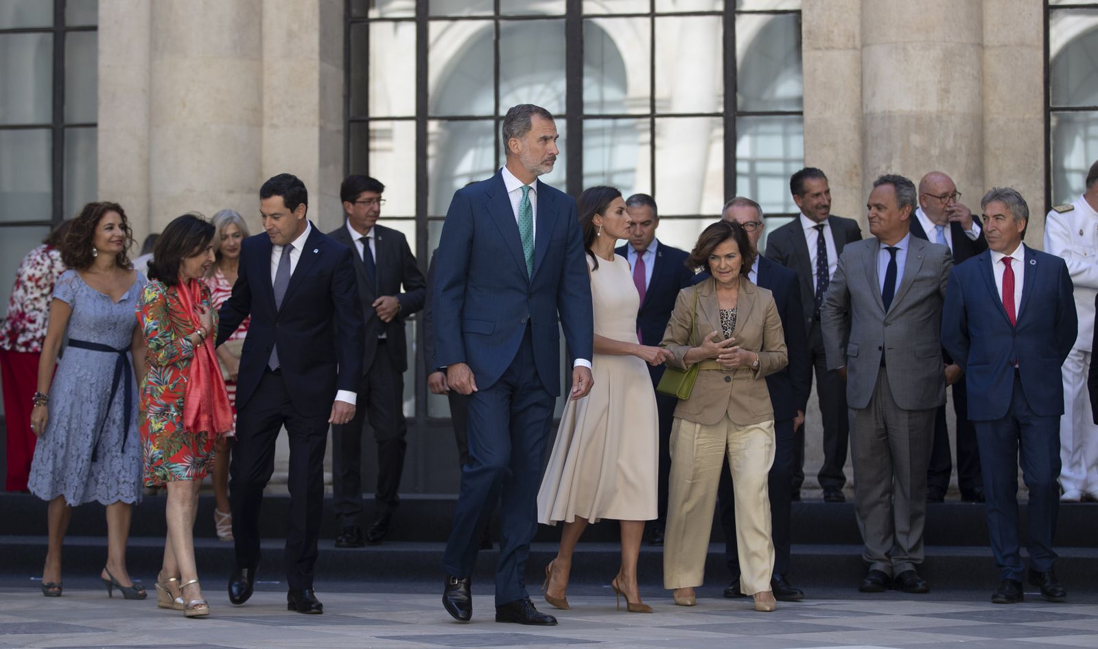 La visita de los Reyes a la exposición 'El viaje más largo', en imágenes