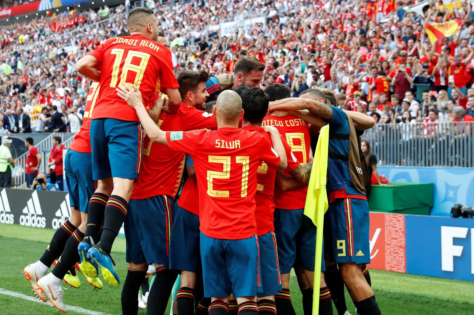 Las imágenes del España-Rusia