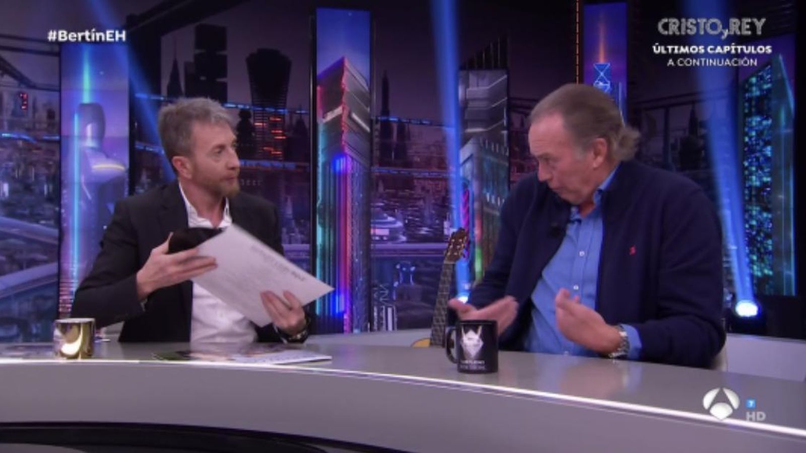 Bertín Osborne junto a Pablo Motos