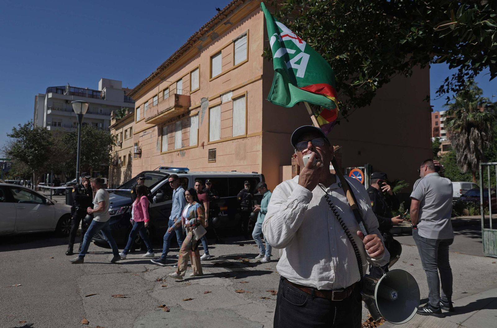 Fotos de la manifestación de apoyo a los siete sindicalistas de ATA y CGT por la huelga de Acerinox