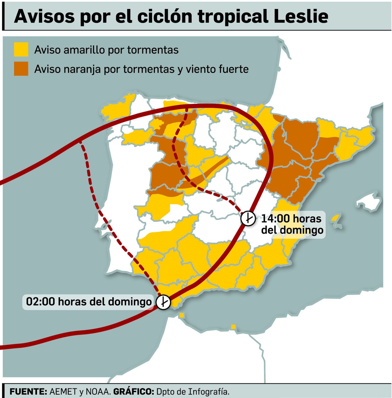 Imagen del temporal en la capital onubense el pasado mes de febrero.