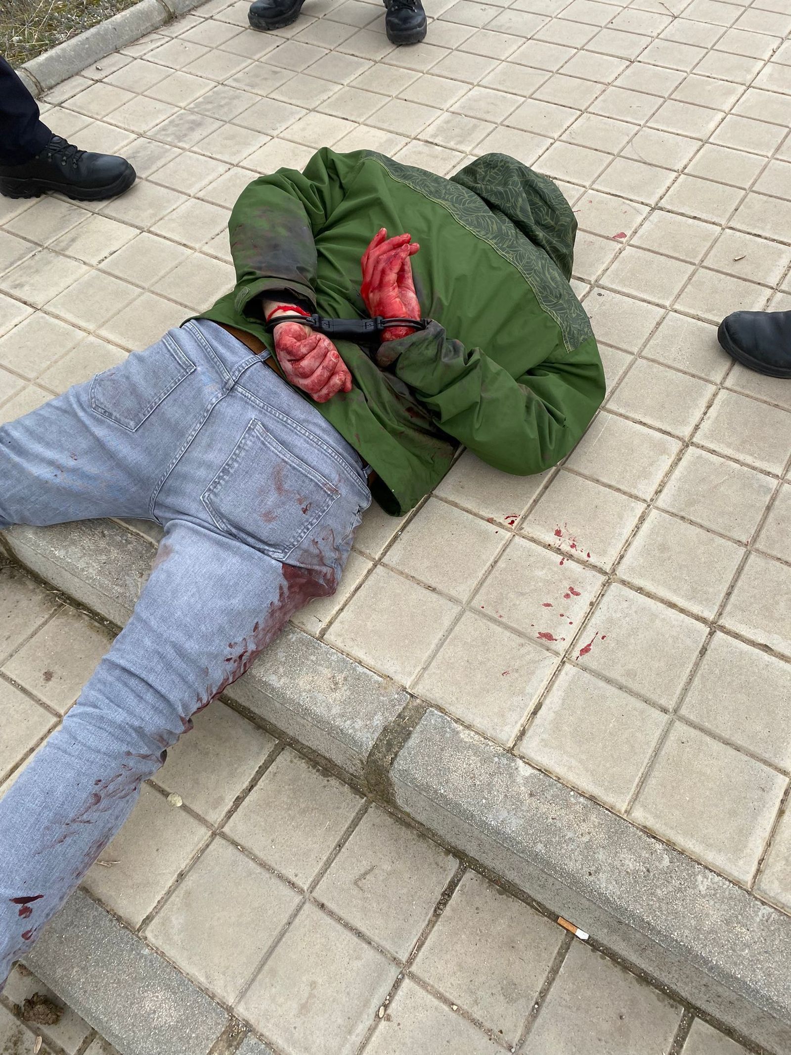 En el momento de la detención