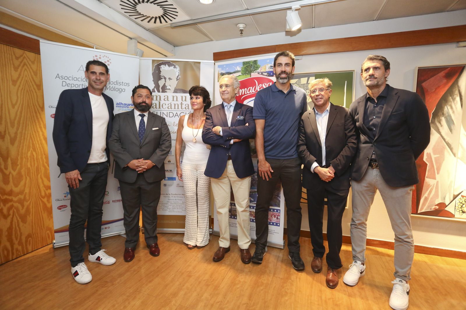 Las fotos de Fernando Hierro y Berni Rodríguez en el encuentro 'Cultura y Deporte'
