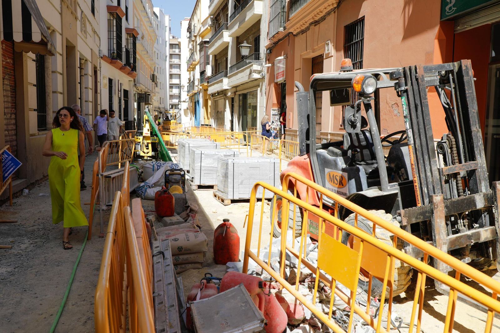 Las fotos de las obras en la calle Zaragoza de Sevilla