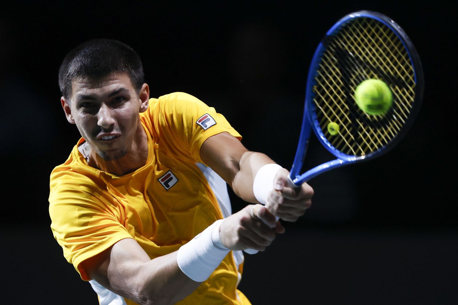 Copa Davis en Málaga: Arnaldi-Popyrin, en fotos