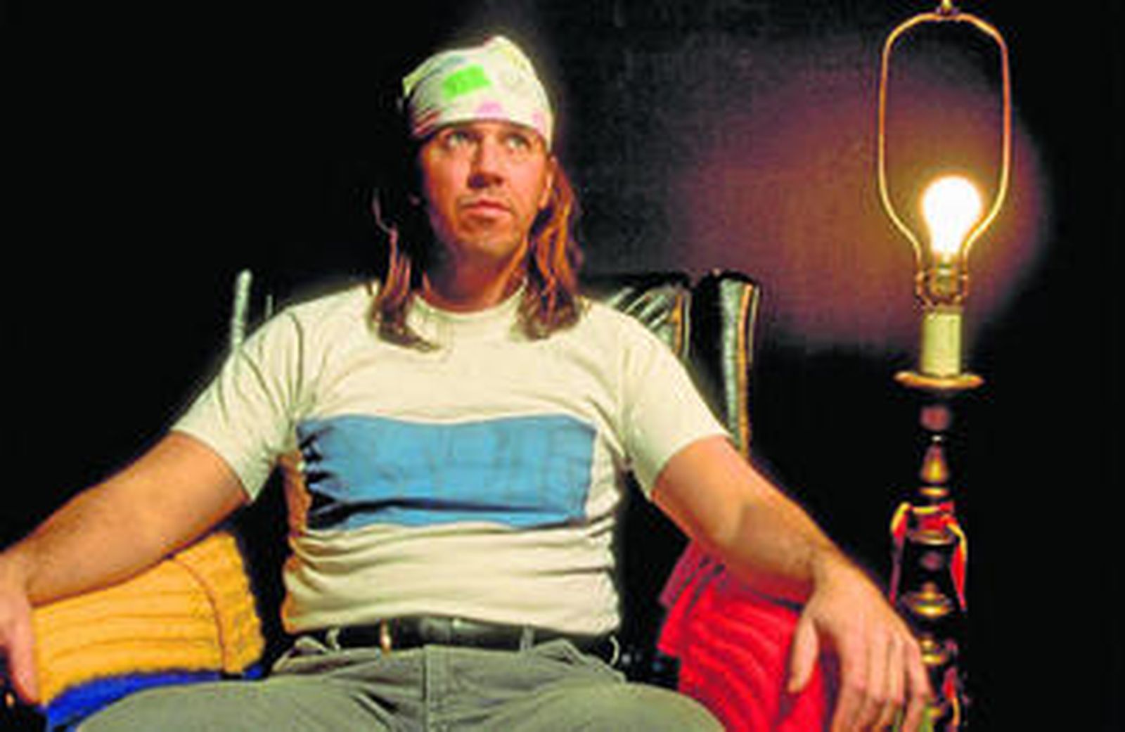 Uno de los más conocidos retratos del escritor estadounidense David Foster Wallace (Ithaca, Nueva York, 1962 - Claremont, California, 2008).