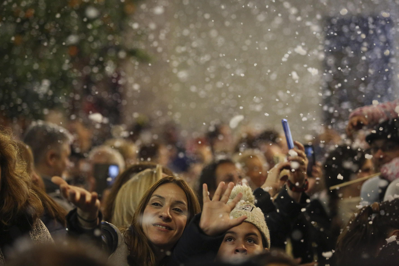 Fotos de la nieve en la Navidad de Málaga