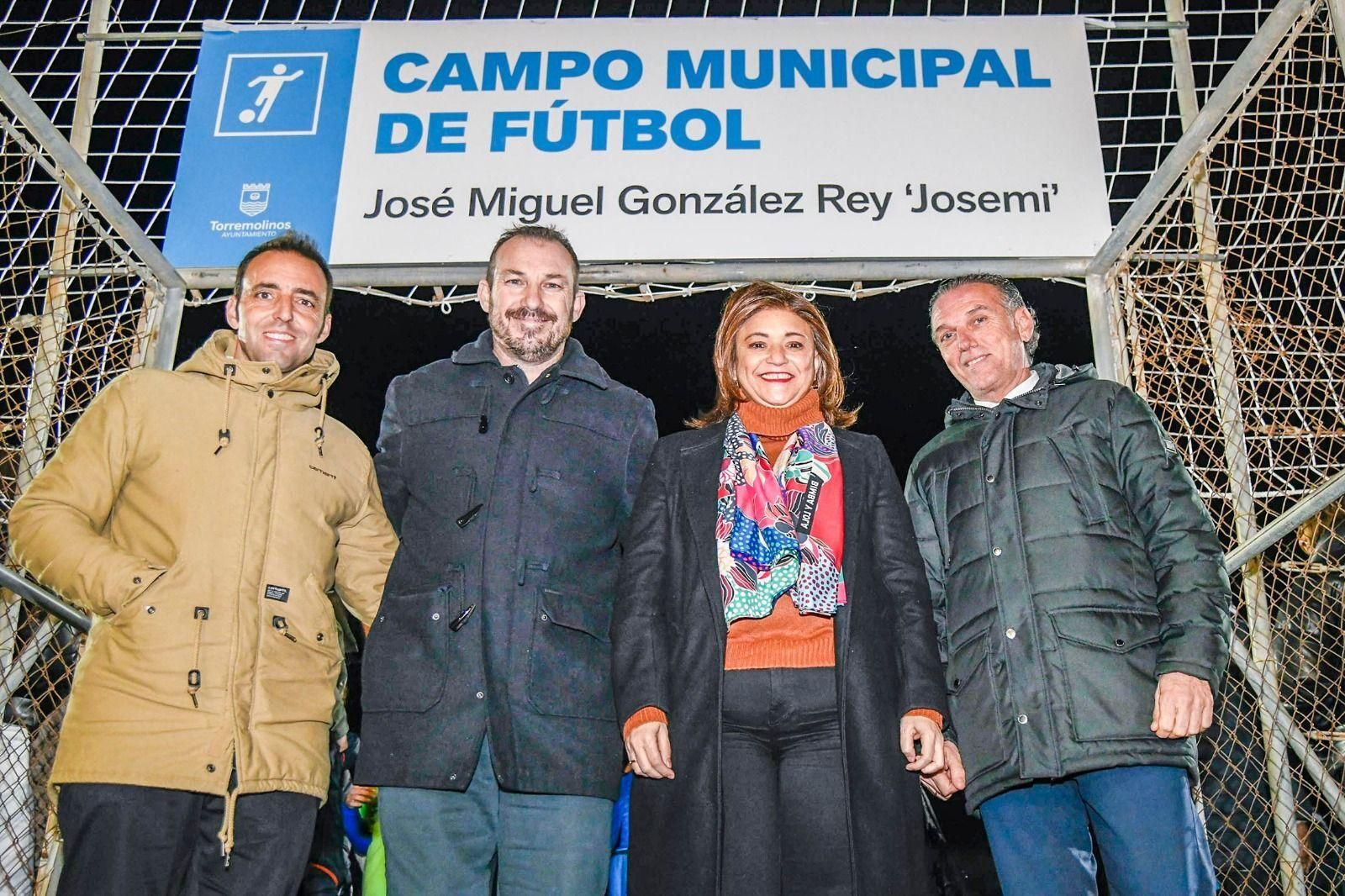 Torremolinos bautiza un campo con el nombre de Josemi