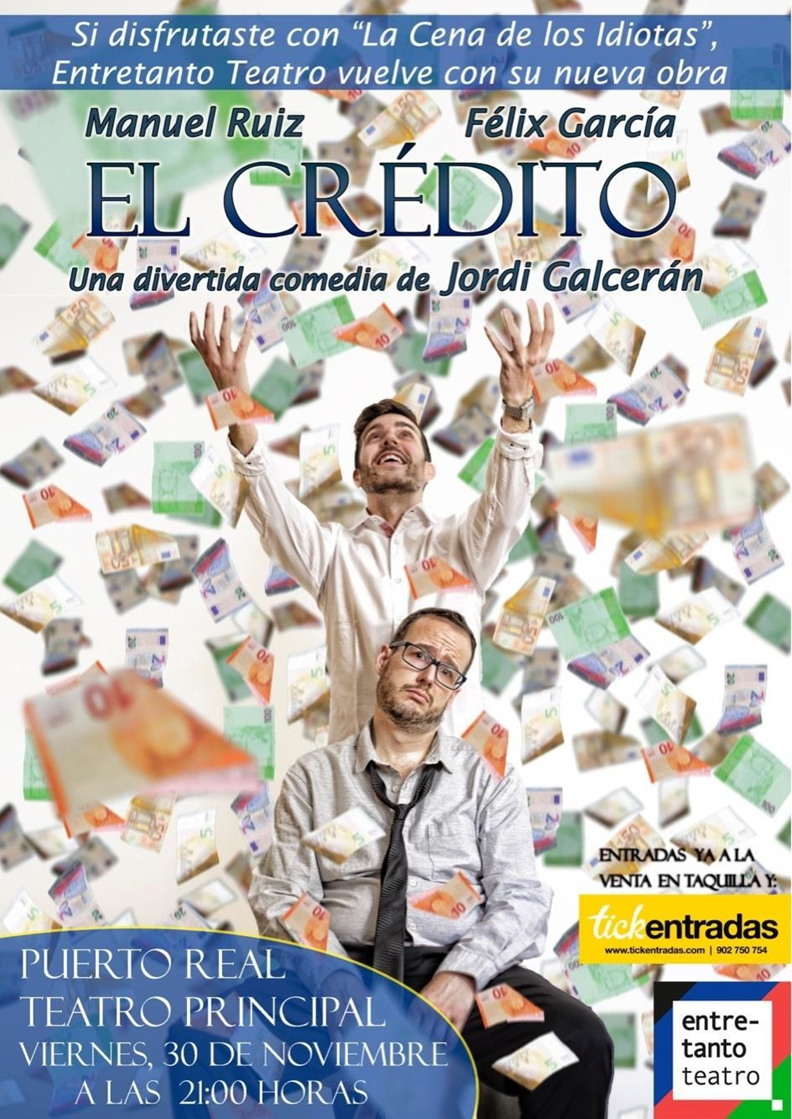 Cartel de la obra 'El crédito'.