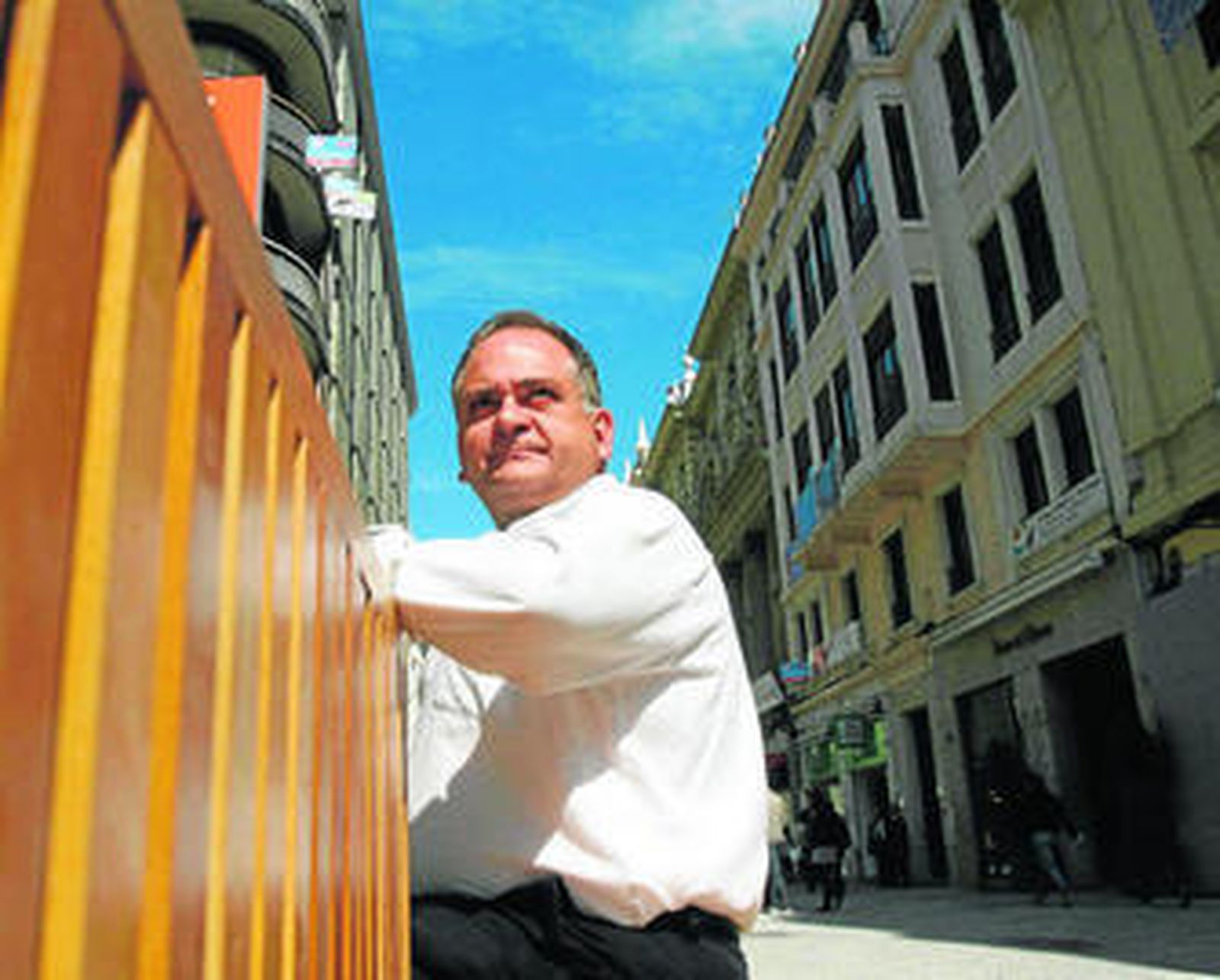 José Bollero, ayer en la calle Cruz Conde.