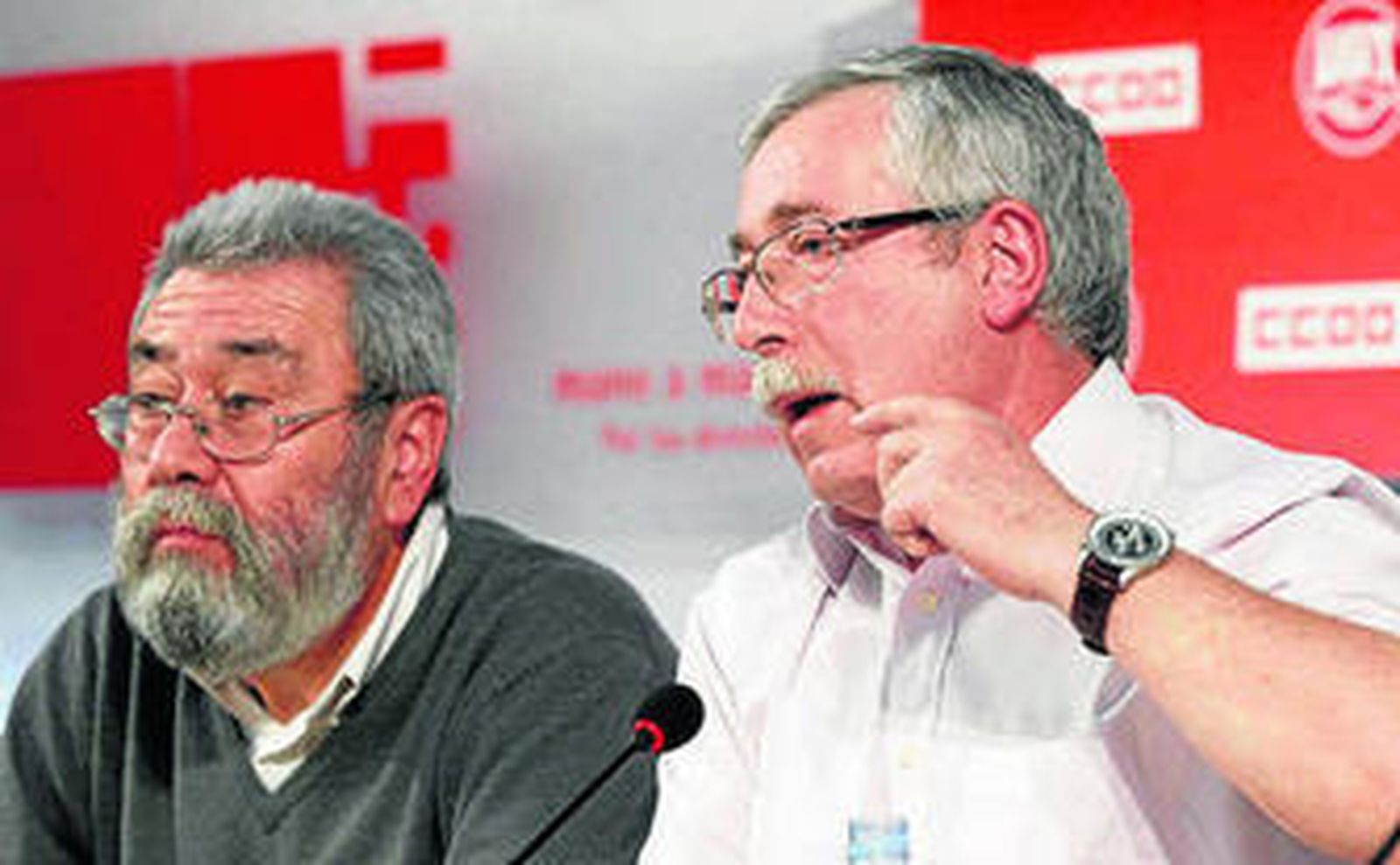Cándido Méndez (UGT) e Ignacio Fernández Toxo (CCOO).
