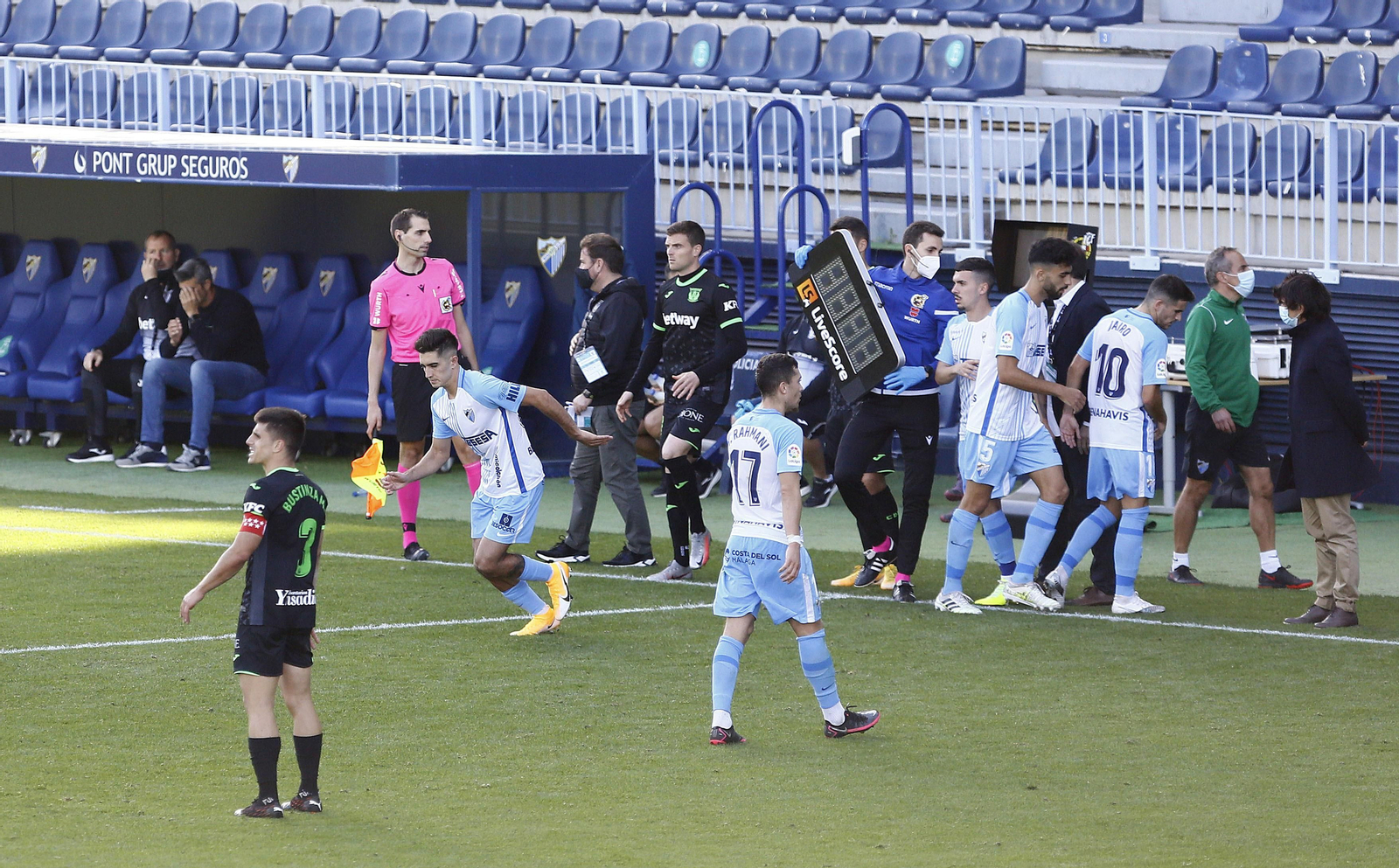 Las fotos del Málaga - Leganés