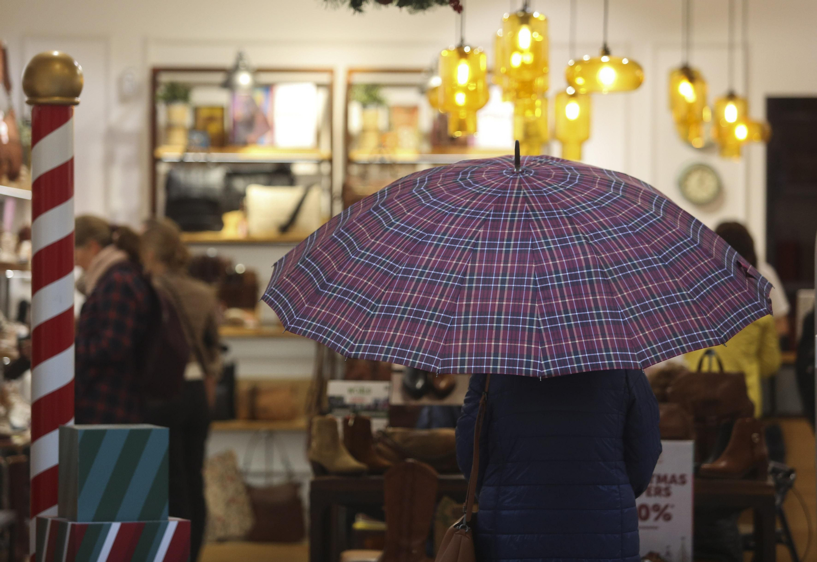 Fotos del temporal de lluvia y viento en Málaga