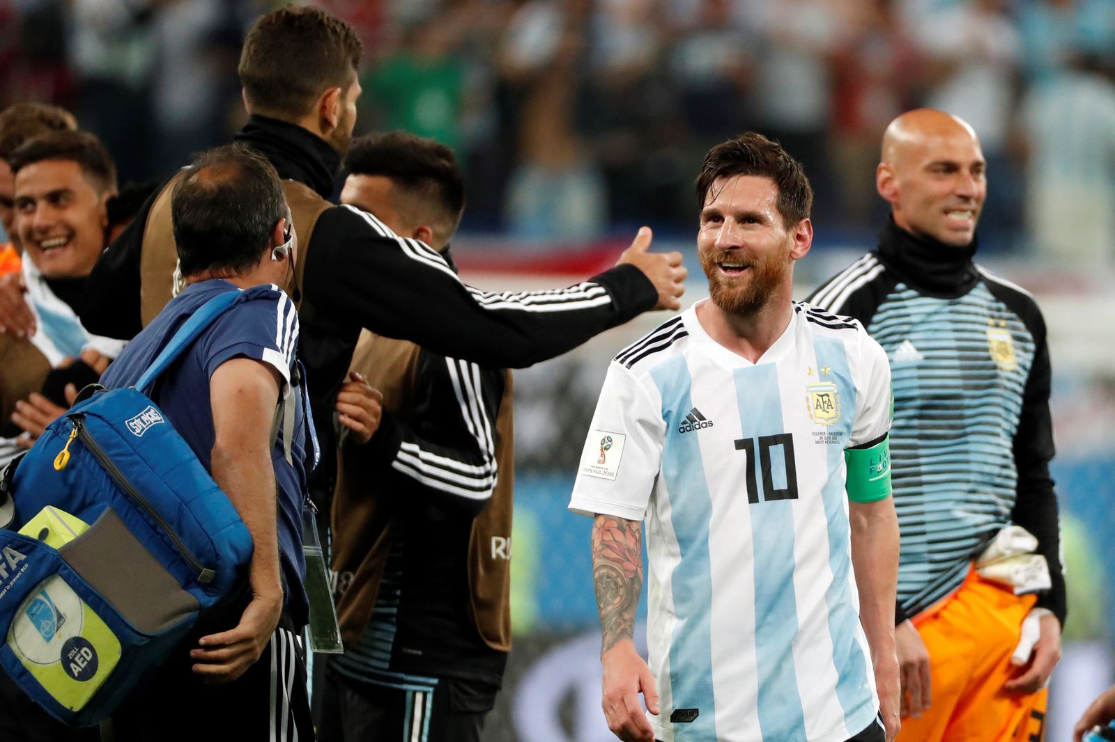 Las imágenes del Nigeria-Argentina