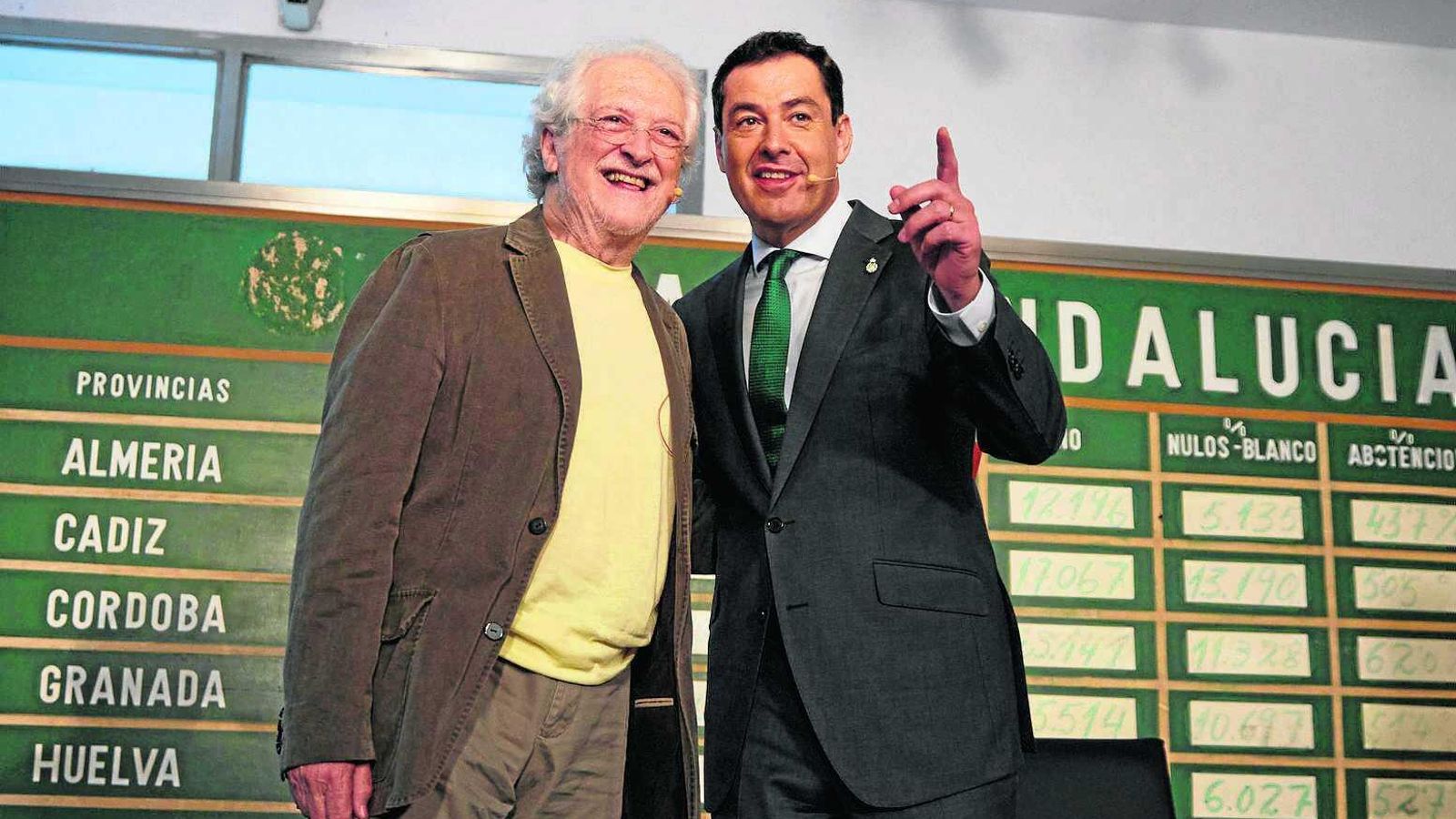 Juanma Moreno y Rojas Marcos, en el Museo de la Autonomía, cuando el andalucista le propuso rescatar el 4-D como fiesta.