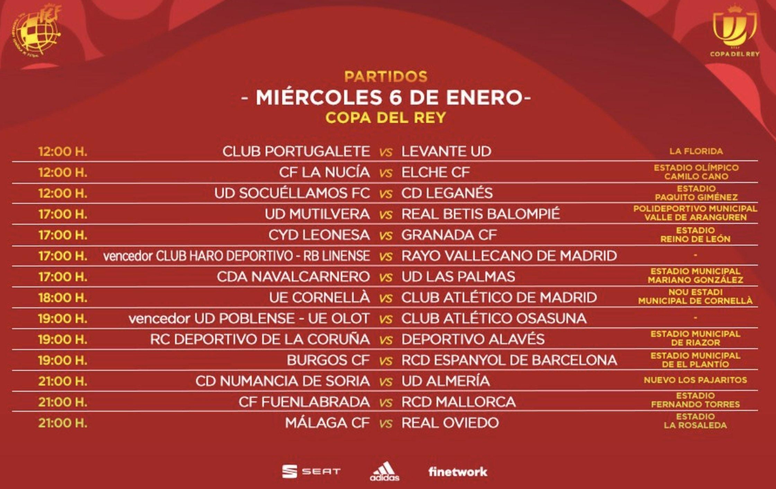 El Granada jugará en León el Día de Reyes.