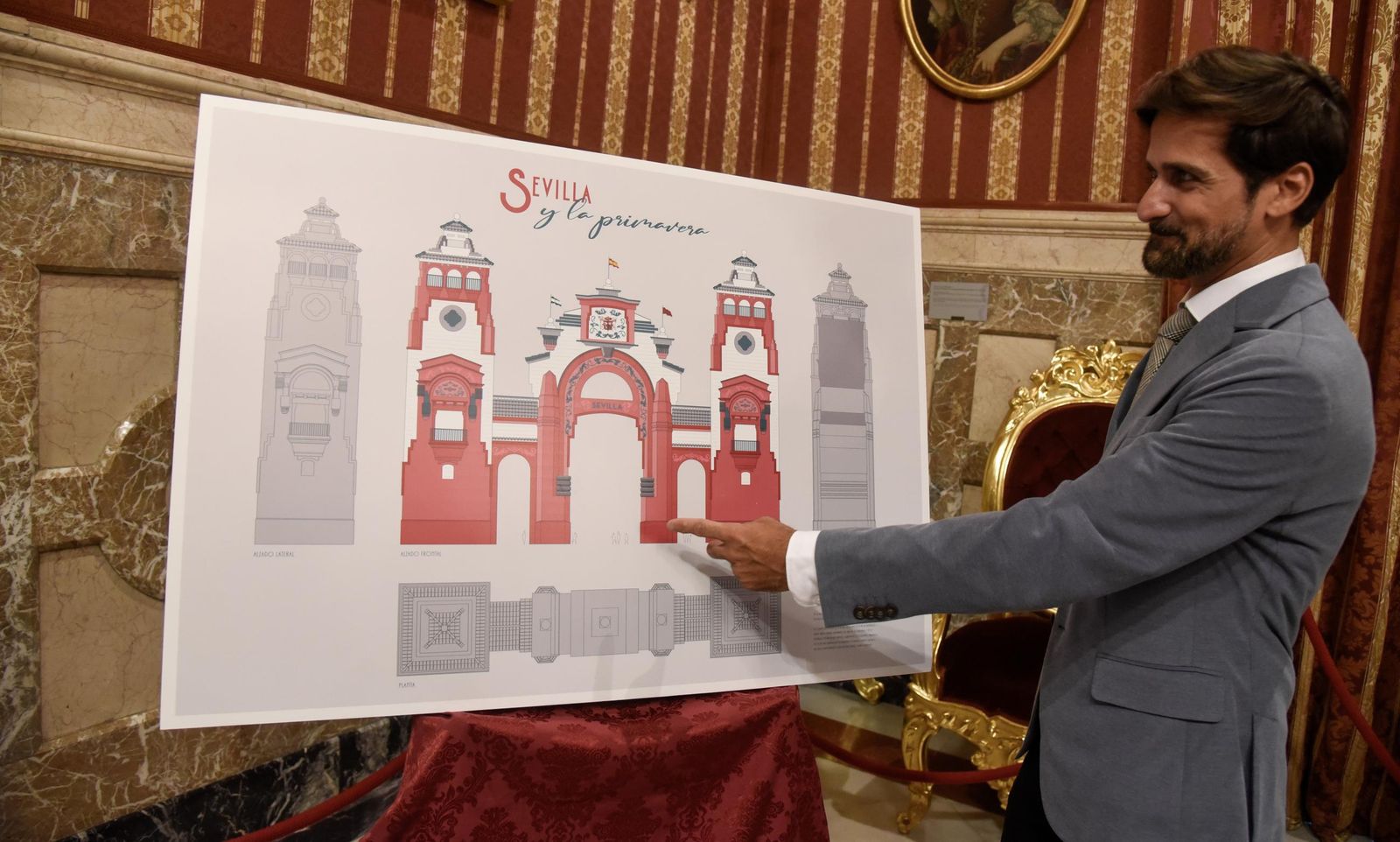 Presentación de la portada de la Feria de Abril 2025