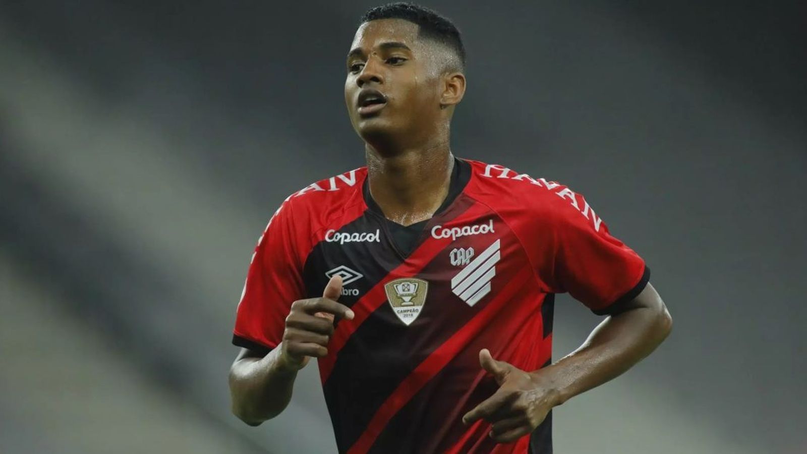 Abner Vinícius, en un partido con el Atlético Paranaense.